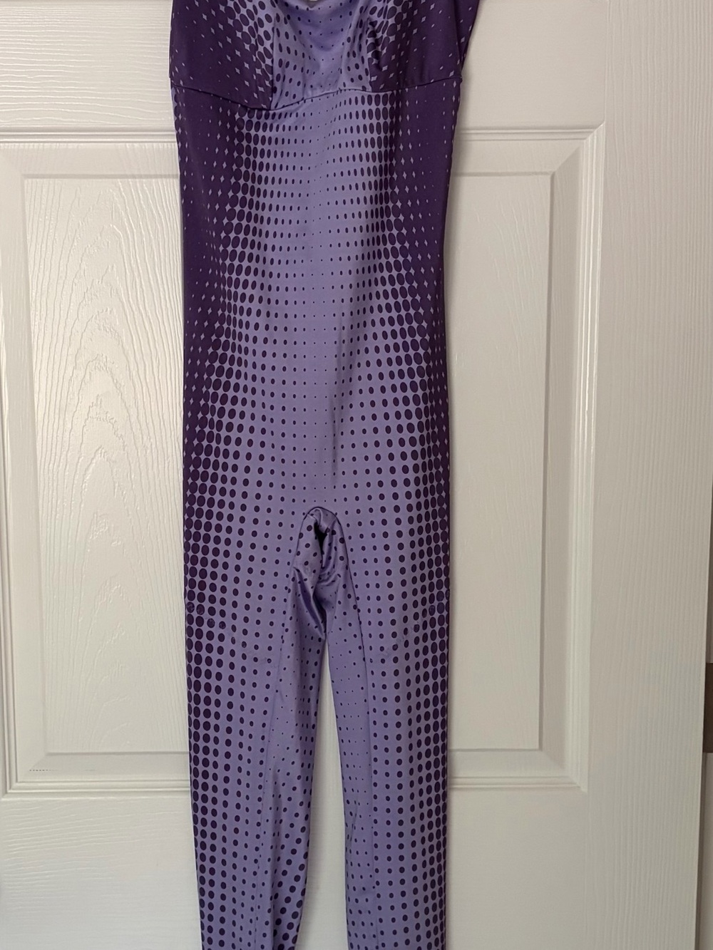 YITTY Lavender Purple Ombre Polka Dot Jumpsuit